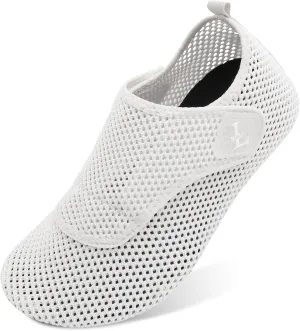 L-RUN Womens Mens Water Shoes Wide Toe Barefoot Swim Shoes for Beach Pool Sand Yoga Quick Dry Adluts Aqua Sock Non Slip