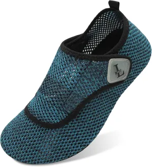 L-RUN Womens Mens Water Shoes Wide Toe Barefoot Swim Shoes for Beach Pool Sand Yoga Quick Dry Adluts Aqua Sock Non Slip