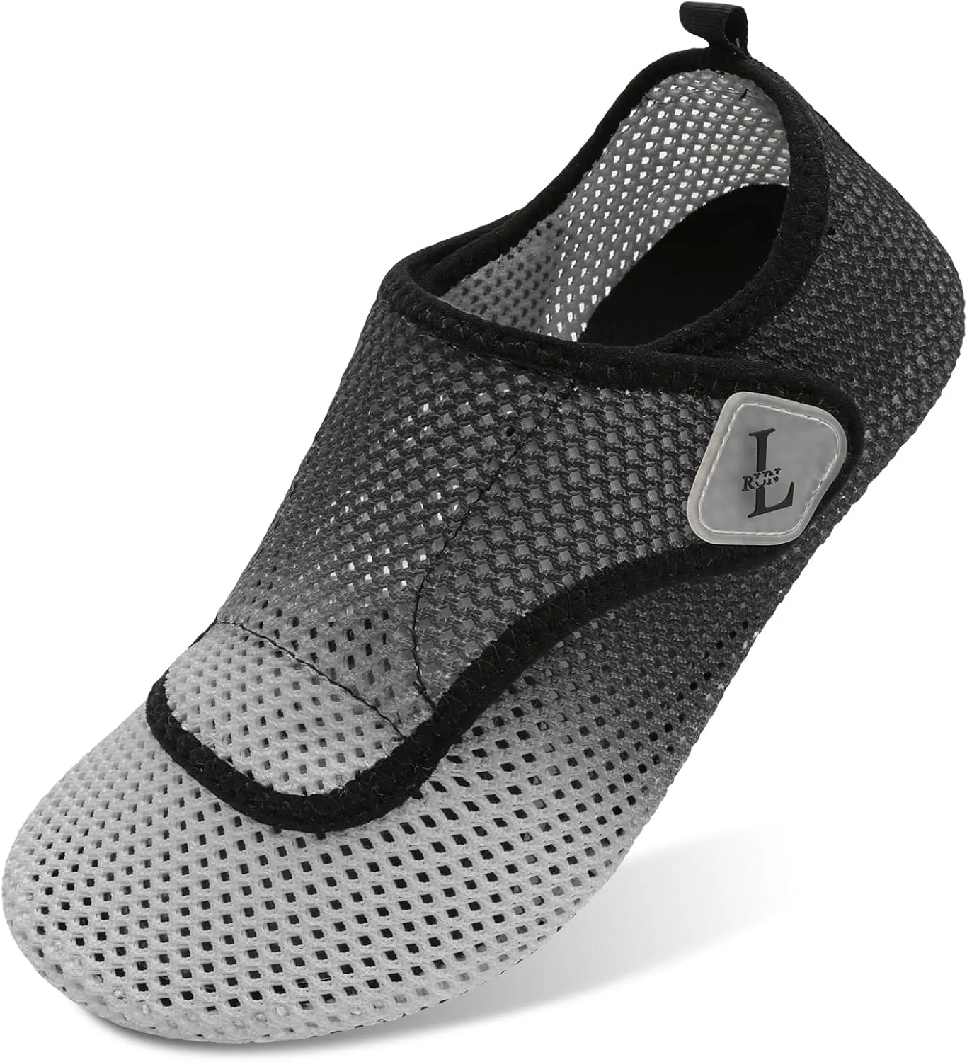 L-RUN Womens Mens Water Shoes Wide Toe Barefoot Swim Shoes for Beach Pool Sand Yoga Quick Dry Adluts Aqua Sock Non Slip