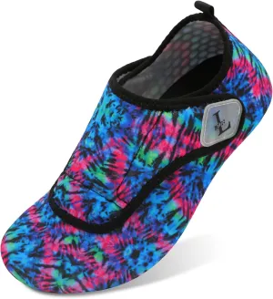 L-RUN Womens Mens Water Shoes Wide Toe Barefoot Swim Shoes for Beach Pool Sand Yoga Quick Dry Adluts Aqua Sock Non Slip