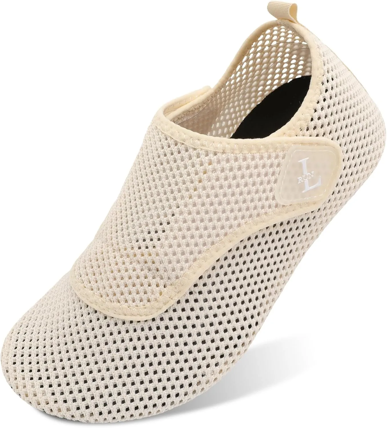 L-RUN Womens Mens Water Shoes Wide Toe Barefoot Swim Shoes for Beach Pool Sand Yoga Quick Dry Adluts Aqua Sock Non Slip