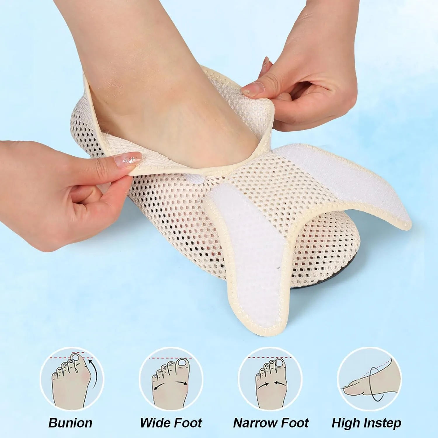 L-RUN Womens Mens Water Shoes Wide Toe Barefoot Swim Shoes for Beach Pool Sand Yoga Quick Dry Adluts Aqua Sock Non Slip