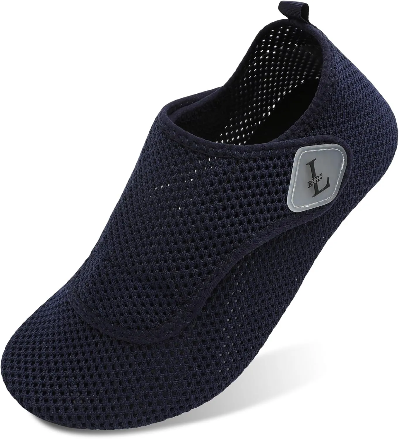 L-RUN Womens Mens Water Shoes Wide Toe Barefoot Swim Shoes for Beach Pool Sand Yoga Quick Dry Adluts Aqua Sock Non Slip