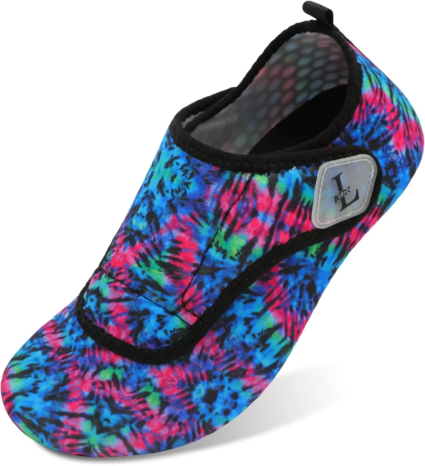 L-RUN Womens Mens Water Shoes Wide Toe Barefoot Swim Shoes for Beach Pool Sand Yoga Quick Dry Adluts Aqua Sock Non Slip