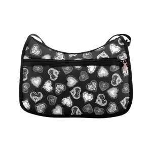 Lace Hearts - Crossbody Handbag