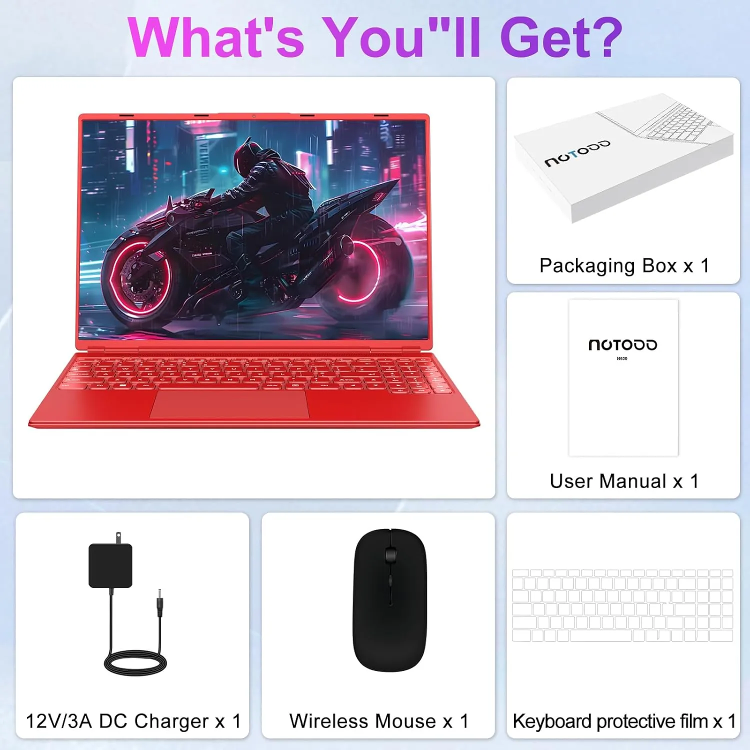 Laptop 16" 12GB 512GB SSD Celeron N5095 Up to 2.9 GHz Win 11 Laptop Support 512GB TF 1TB SSD Expand Notebook with 1920*1200 FHD 5G WiFi BT 4.2 Webcam Cooling Fan for Students and Business-Red