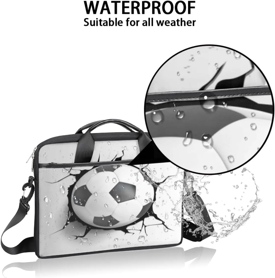 Laptop Bag Case Shoulder Messenger Carrying Bag 13 14 15 Inch Waterproof Computer Sleeve Cover