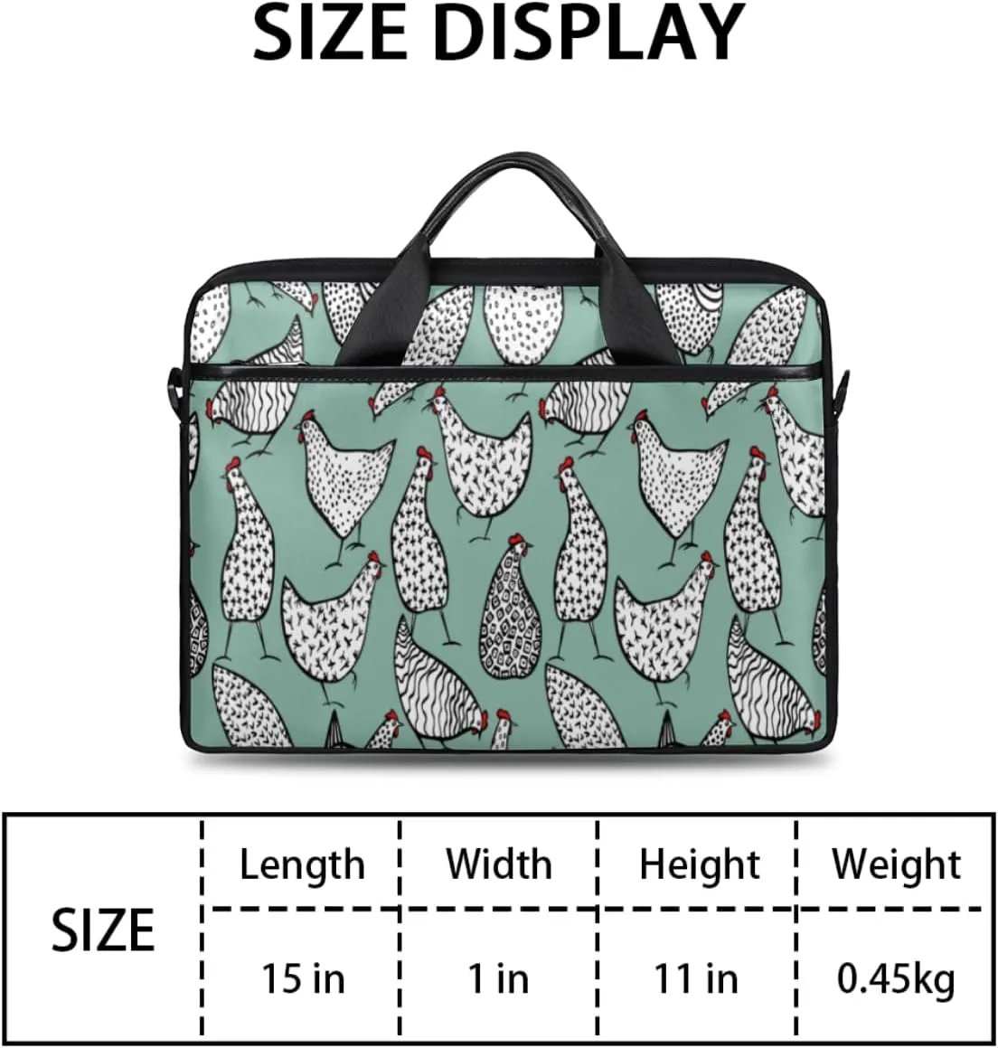 Laptop Bag Case Shoulder Messenger Carrying Bag 13 14 15 Inch Waterproof Computer Sleeve Cover