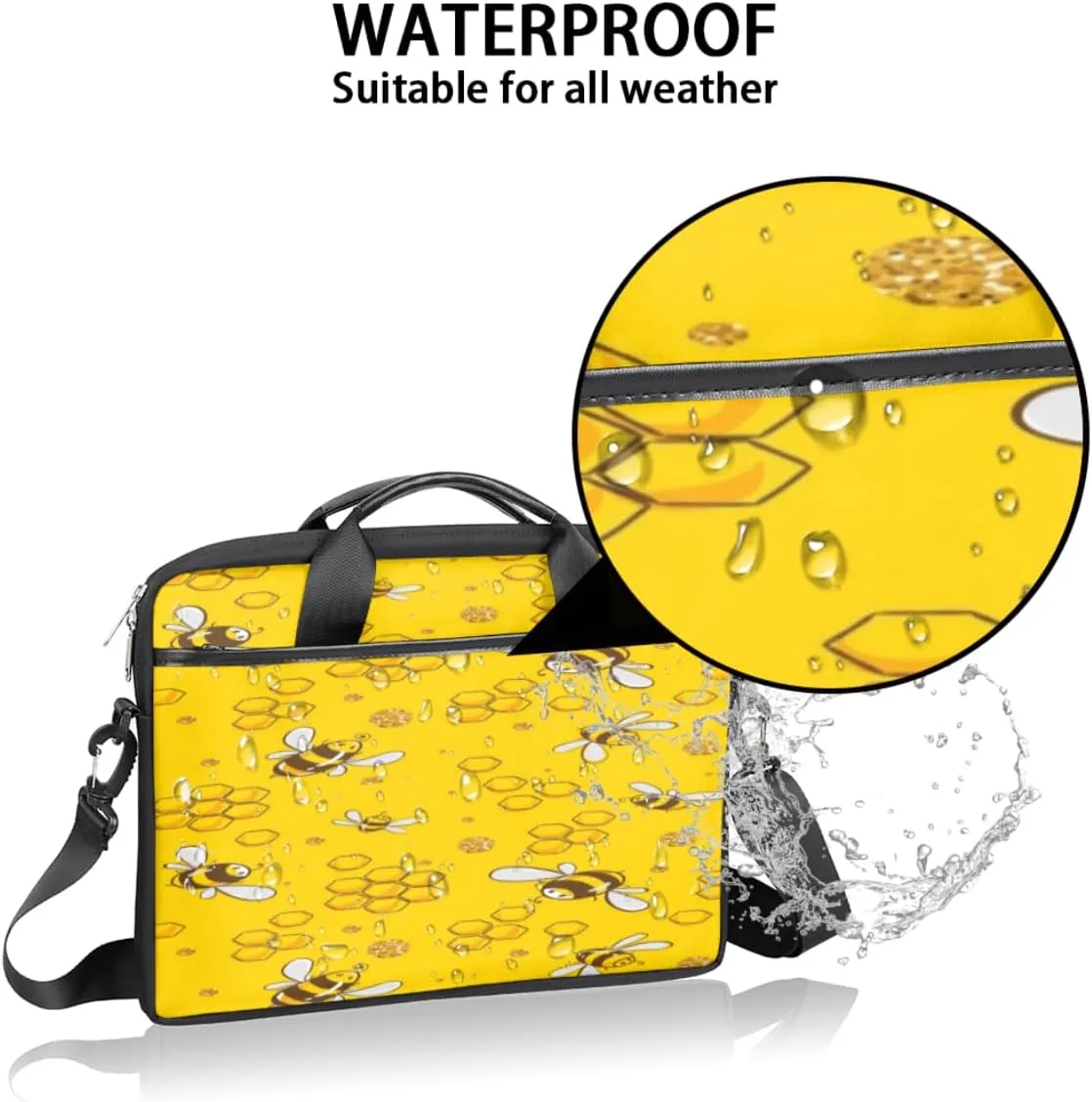 Laptop Bag Case Shoulder Messenger Carrying Bag 13 14 15 Inch Waterproof Computer Sleeve Cover