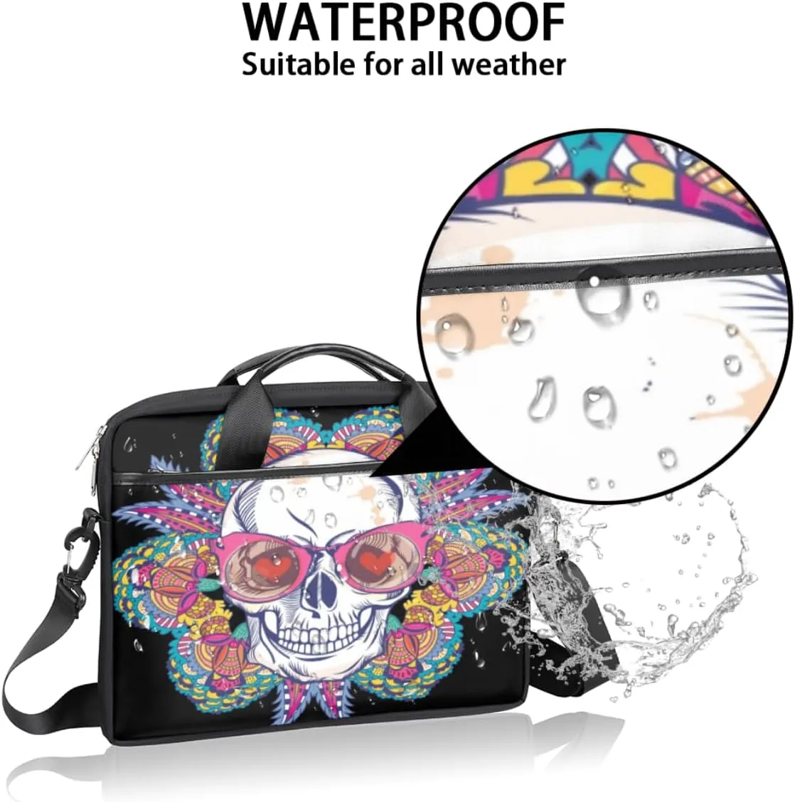 Laptop Bag Case Shoulder Messenger Carrying Bag 13 14 15 Inch Waterproof Computer Sleeve Cover