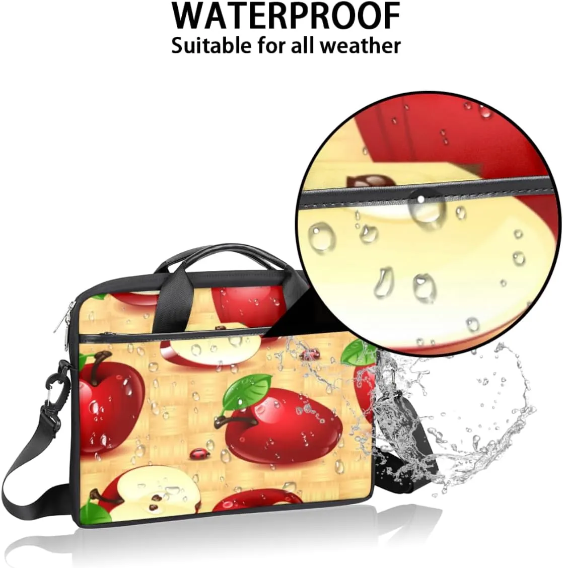 Laptop Bag Case Shoulder Messenger Carrying Bag 13 14 15 Inch Waterproof Computer Sleeve Cover