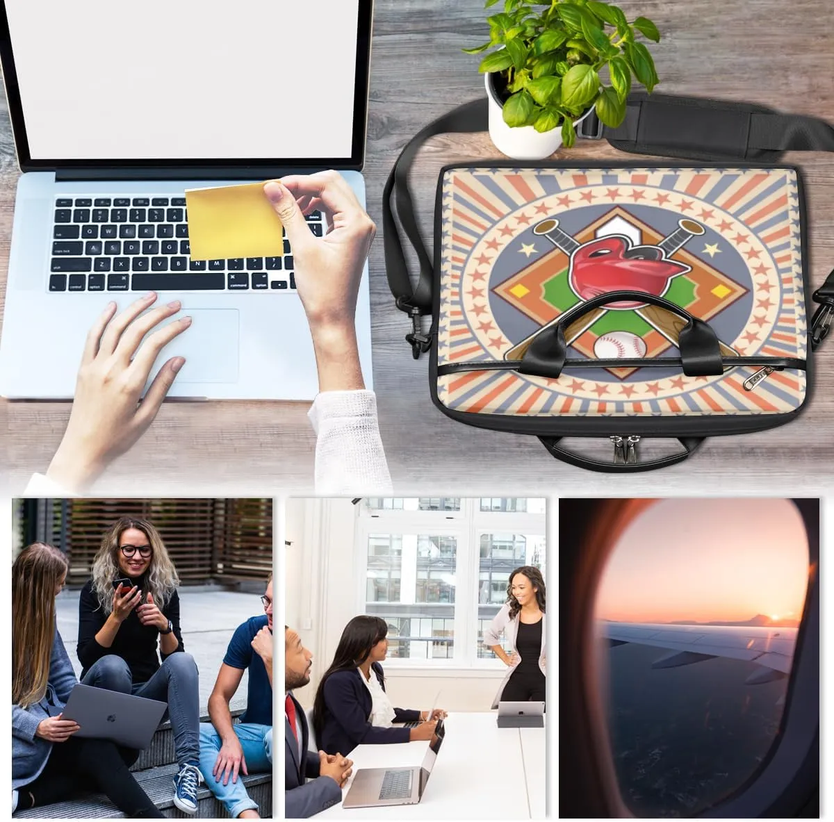 Laptop Bag Case Shoulder Messenger Carrying Bag 13 14 15 Inch Waterproof Computer Sleeve Cover
