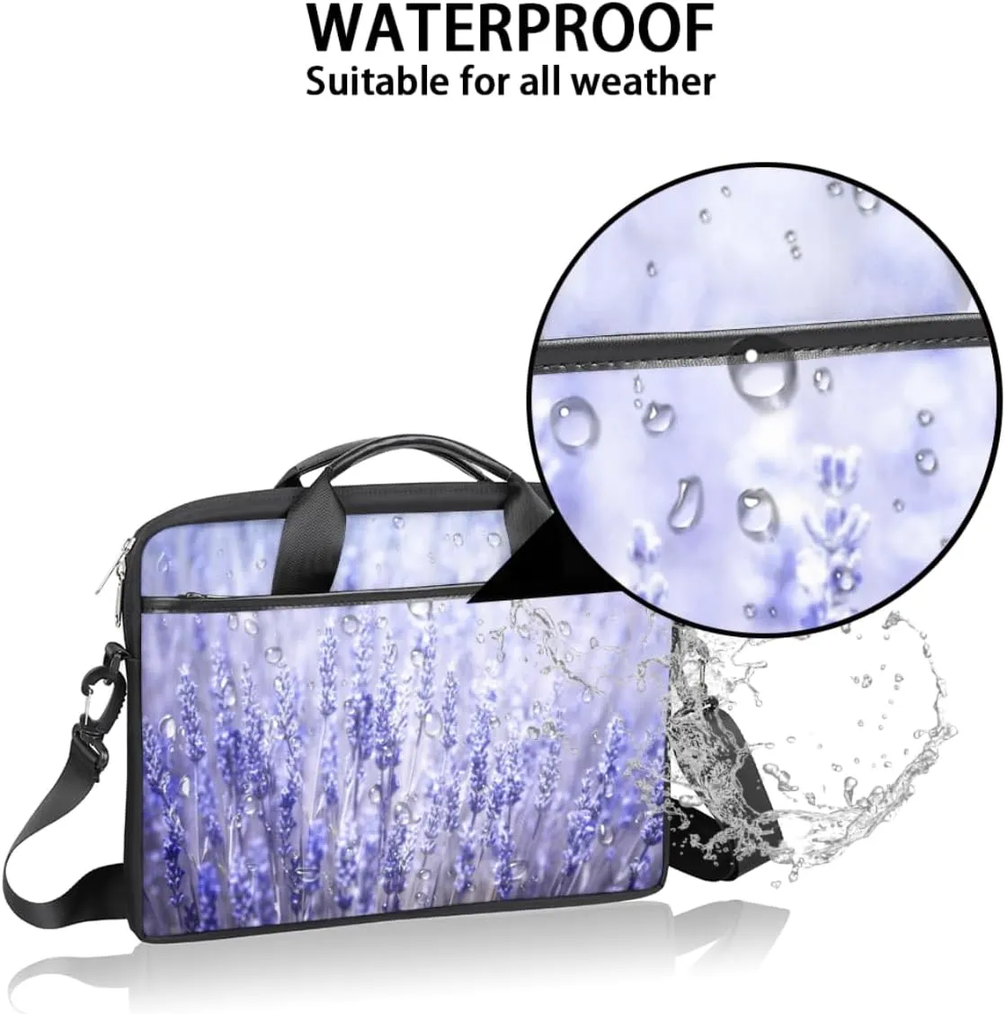 Laptop Bag Case Shoulder Messenger Carrying Bag 13 14 15 Inch Waterproof Computer Sleeve Cover