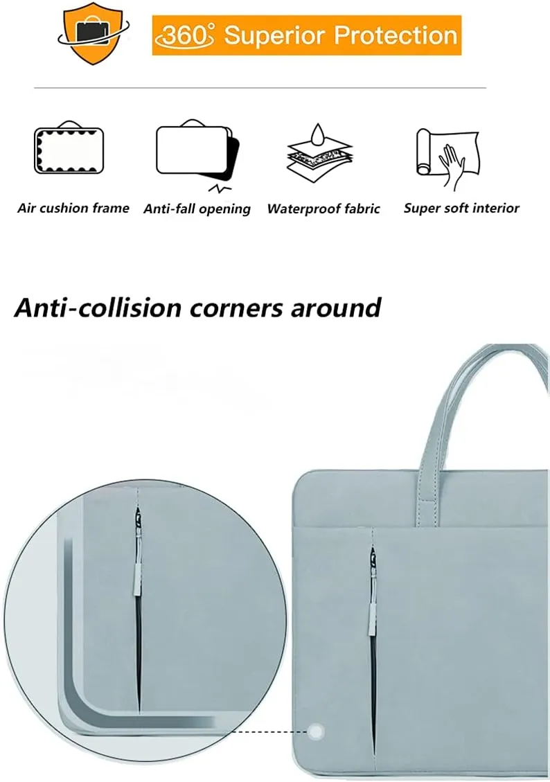 Laptop Case 13 Inch,Slim Computer Case with Handle,Waterproof Laptop Briefcase Bag,360° Protective Laptop Sleeve Compatible with Most 13 inch MacBook Pro,MacBook Air,Notebook Computer