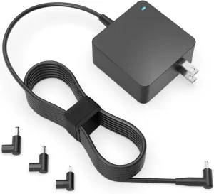 Laptop Charger for Asus, (UL Safety Certified), Vivobook, Zenbook and More Series, Power Lamp, Extended Cable, Round Connector, 65W, 45W, 33W