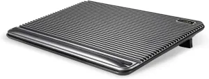 Laptop Cooling Pad, Coolertek USB Powered Laptop Cooler, 2 Blue Silent Big Fans, Height Adjustable Non-Slip Laptop Stand with Dual USB 2.0 Ports, Fits 11-17Inch Notebook - Gray (N2)