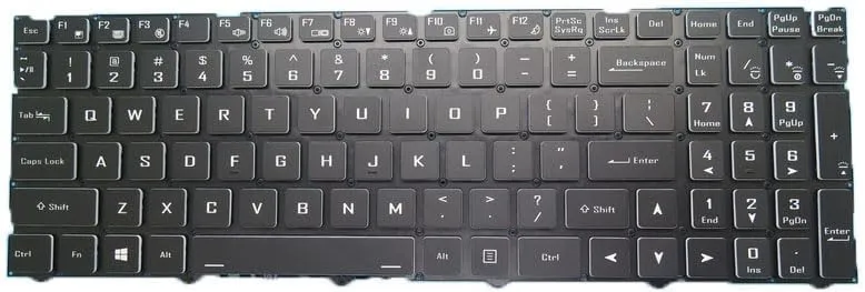 Laptop Keyboard for CLEVO NP50PNJ NP50PNK NP50PNP NP55DB NP55DE NP55HH NP55HJ NP55HK NP55HP United States US Black Without Frame New