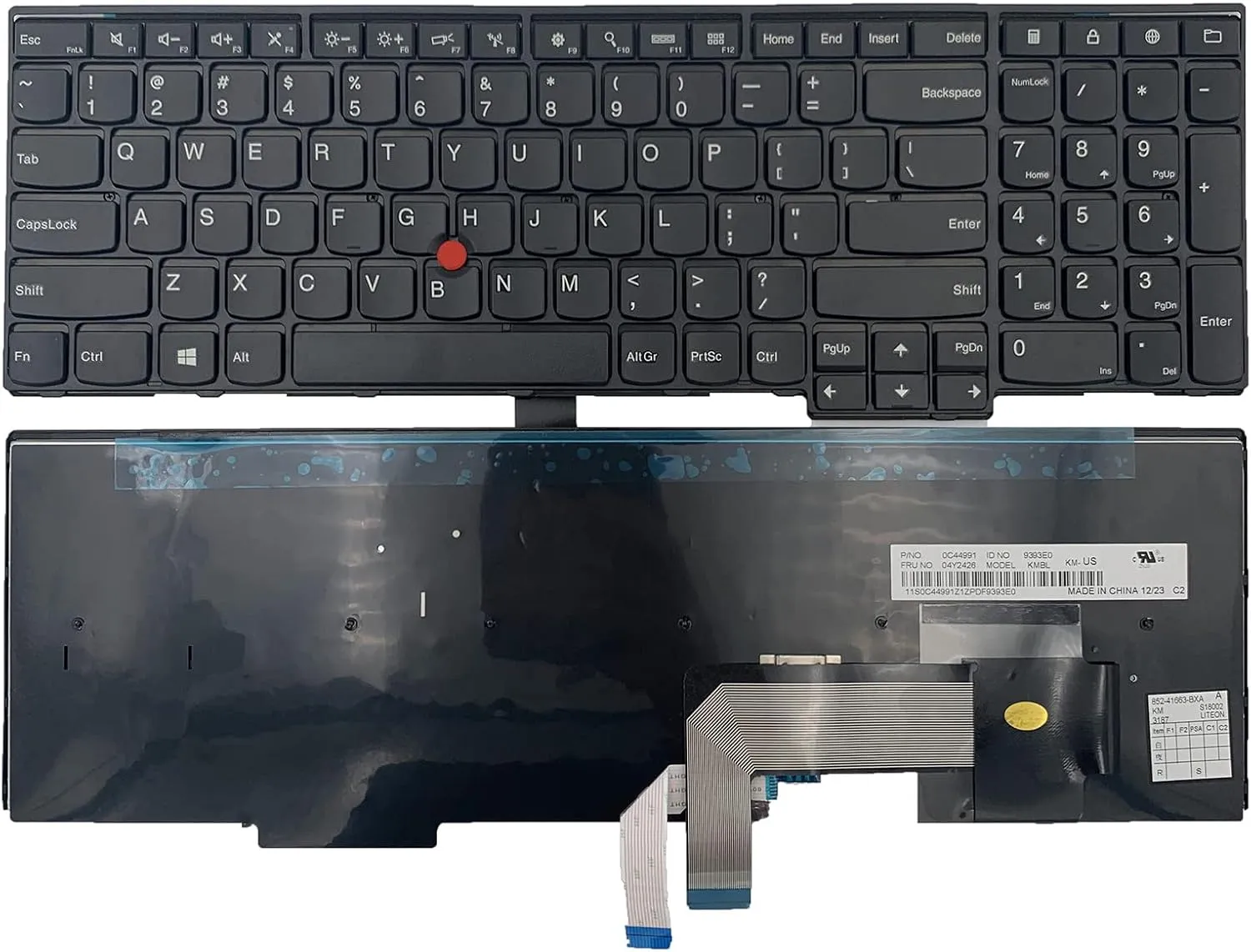 Laptop Replacement US Layout with Pointing Keyboard for Lenovo IBM ThinkPad E531 E540 W540 W541 W550 W550S E545 T540 T540P T550 L540 L560 L570 04Y2660 F217 20J8 20J9 20JQ 20JR