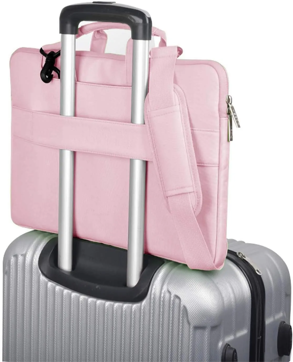 Laptop Shoulder Bag 13 13.3 14 Inch Case Compatible with MacBook Pro 14 2025-2021 M4/M3/M2/M1, Mac Air/pro 13-13.3 Inch and Most Popular 13-14 Notebooks,Spill-Resistant Briefcase, Pink