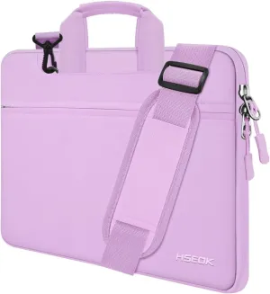 Laptop Shoulder Bag 13 13.3 14 Inch Case Compatible with MacBook Pro 14 2025-2021 M4/M3/M2/M1, Mac Air/pro 13-13.3 Inch and Most Popular 13-14 Notebooks,Spill-Resistant Briefcase, Purple