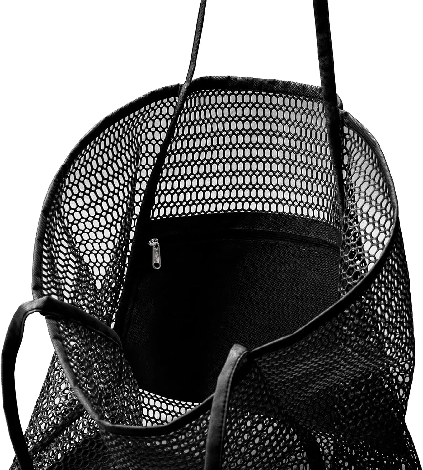 Large Capacity Mesh Beach Tote Bag,Women Casual Shoulder Handbag