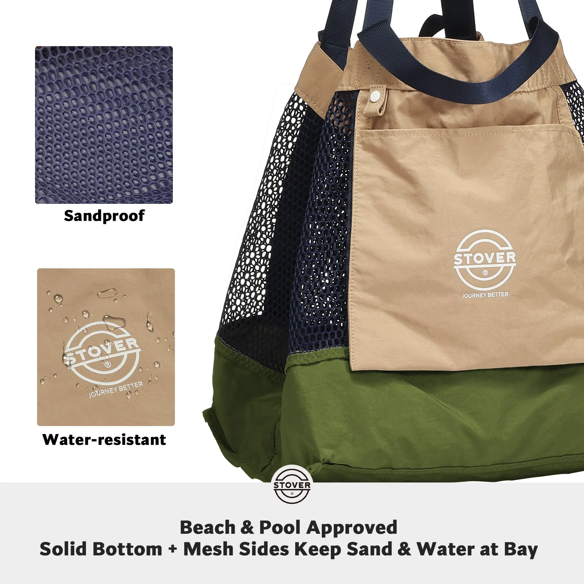 Large Mesh Beach Tote Bag