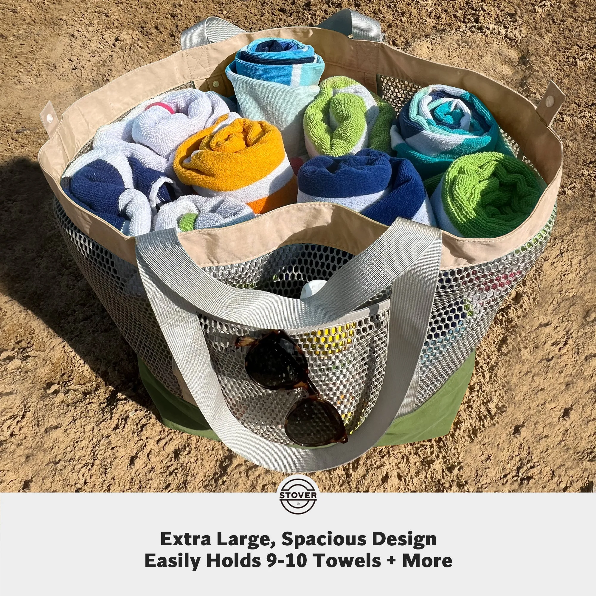 Large Mesh Beach Tote Bag