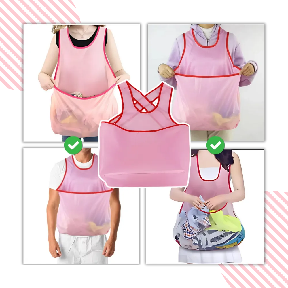 Large Pocket Waterproof Laundry Apron