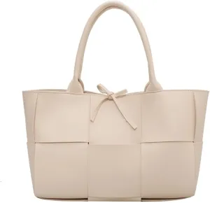 Large PU Leather Tote Bag for Women, Fashion Shoulder Bag Multiple Pockets Bags for Work Daily Travel Tote Handbag