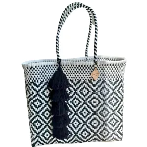 Large Tote - B   W