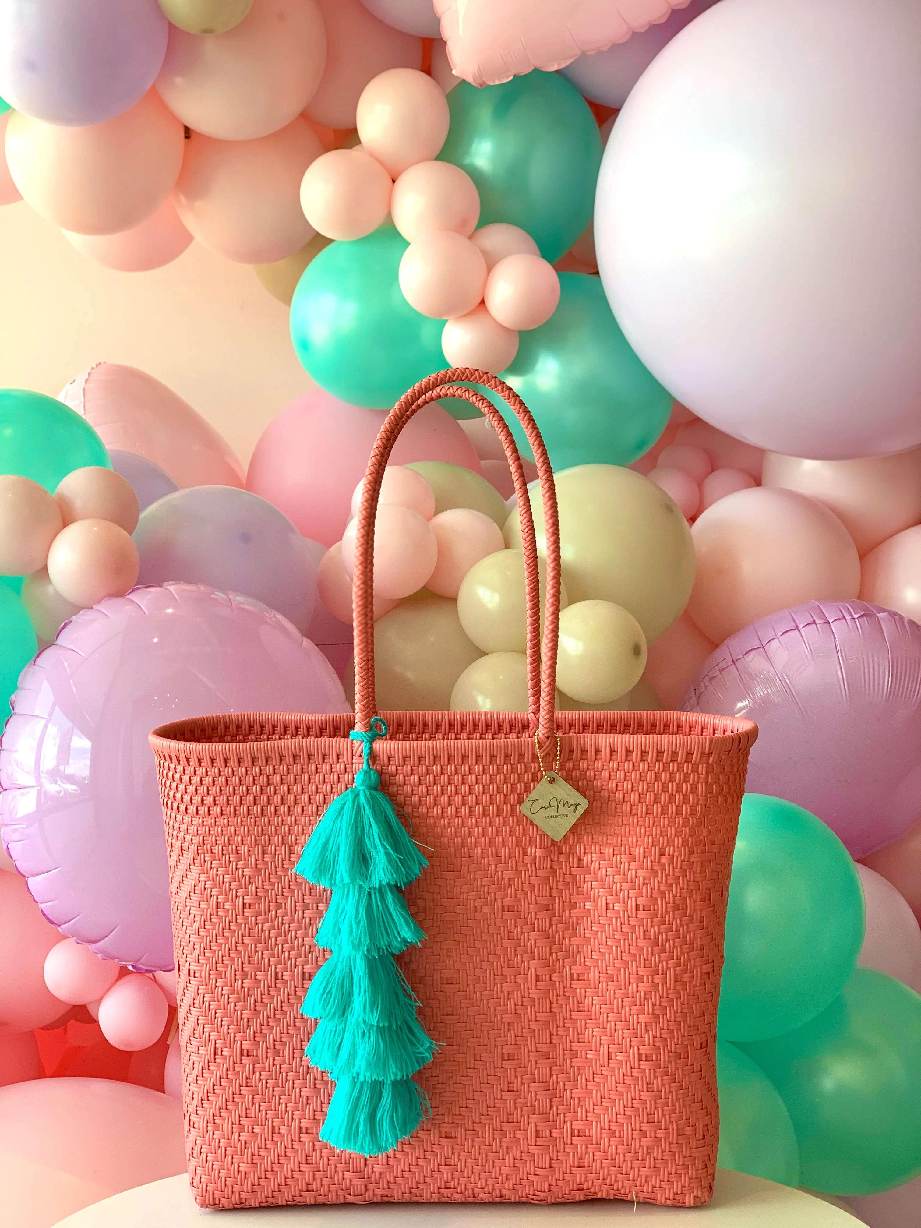 Large Tote - Coral