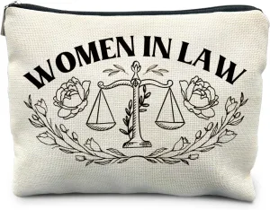 Lawyer Gifts for Women, Lawyer Makeup Bag, Law School Graduation Gifts, Women in Law Cosmetic Bags Makeup Pouch