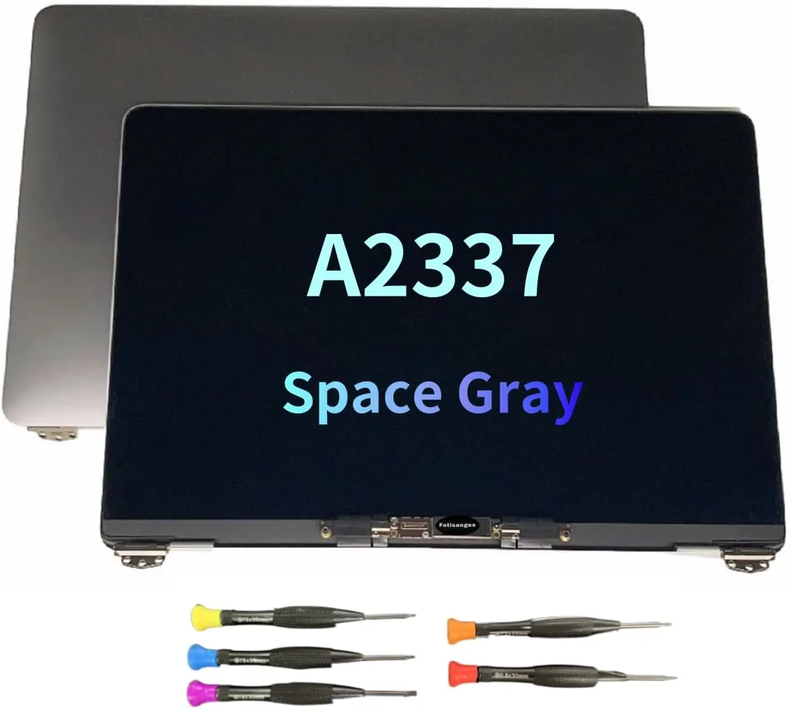 LCD Screen Replacement for MacBook Air M1 A2337 2020 13" EMC 3598 LCD Display Assembly 2560x1600 (Space Gray)