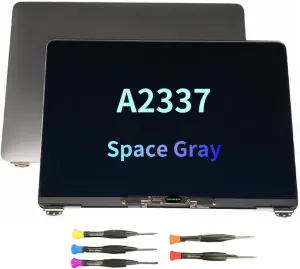 LCD Screen Replacement for MacBook Air M1 A2337 2020 13" EMC 3598 LCD Display Assembly 2560x1600 (Space Gray)