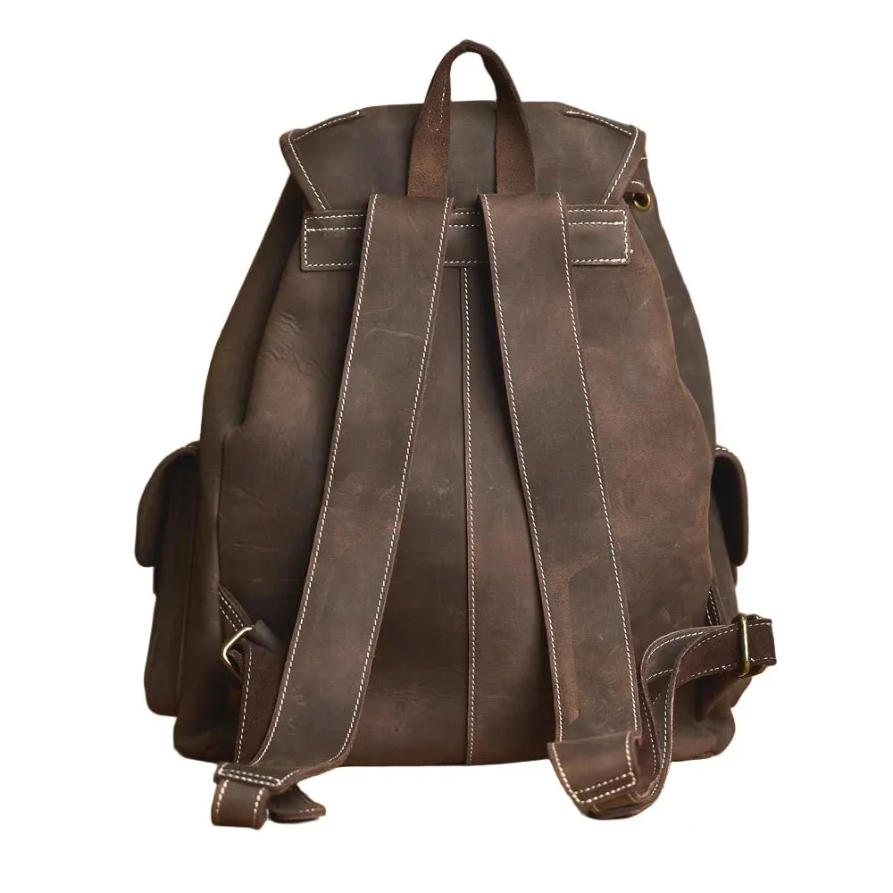Leather Men's Retro Backpack