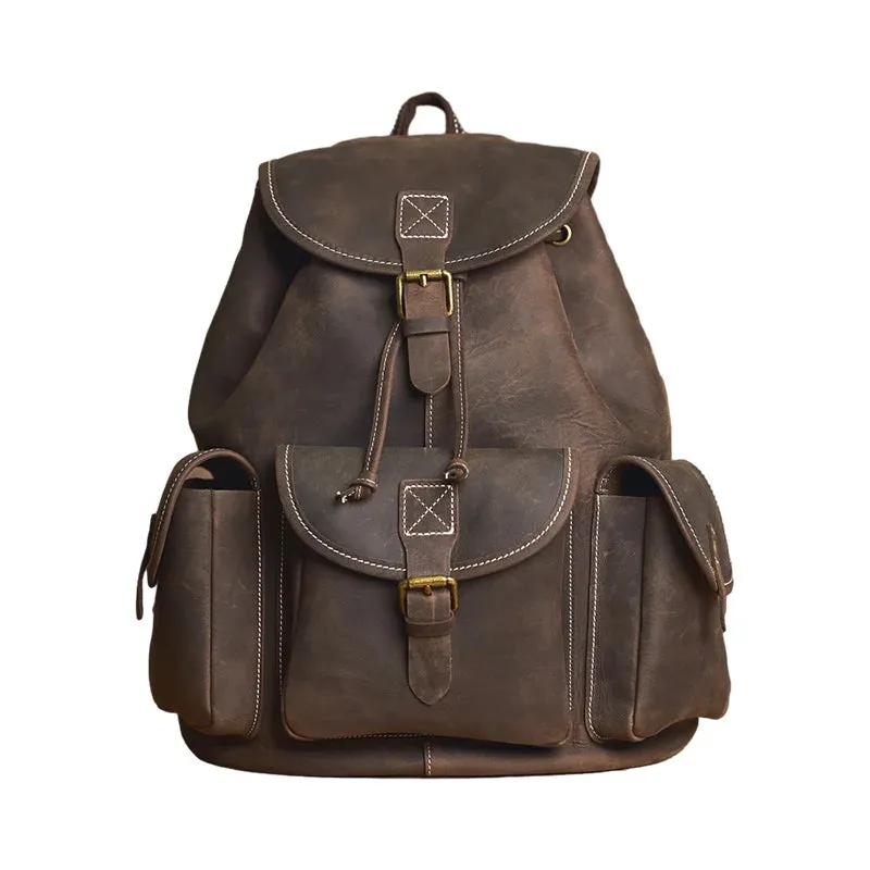 Leather Men's Retro Backpack