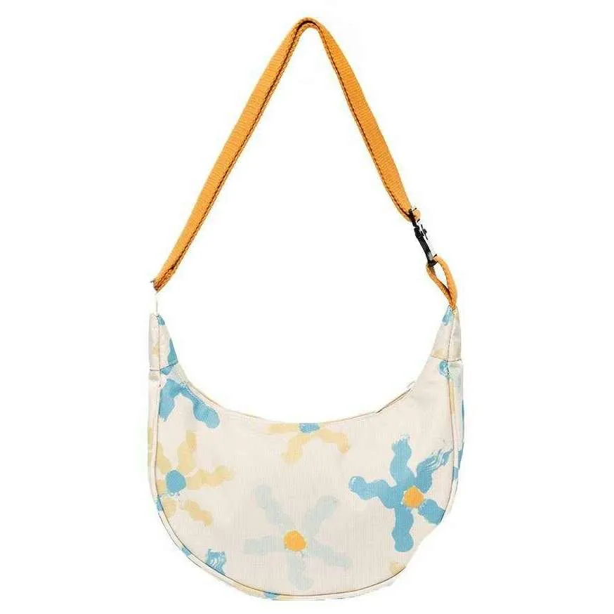 Lefrik Lua Daisy Shoulder Bag - Cream/Yellow/Blue