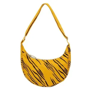 Lefrik Lua Printed Tiger Shoulder Bag - Yellow/Black