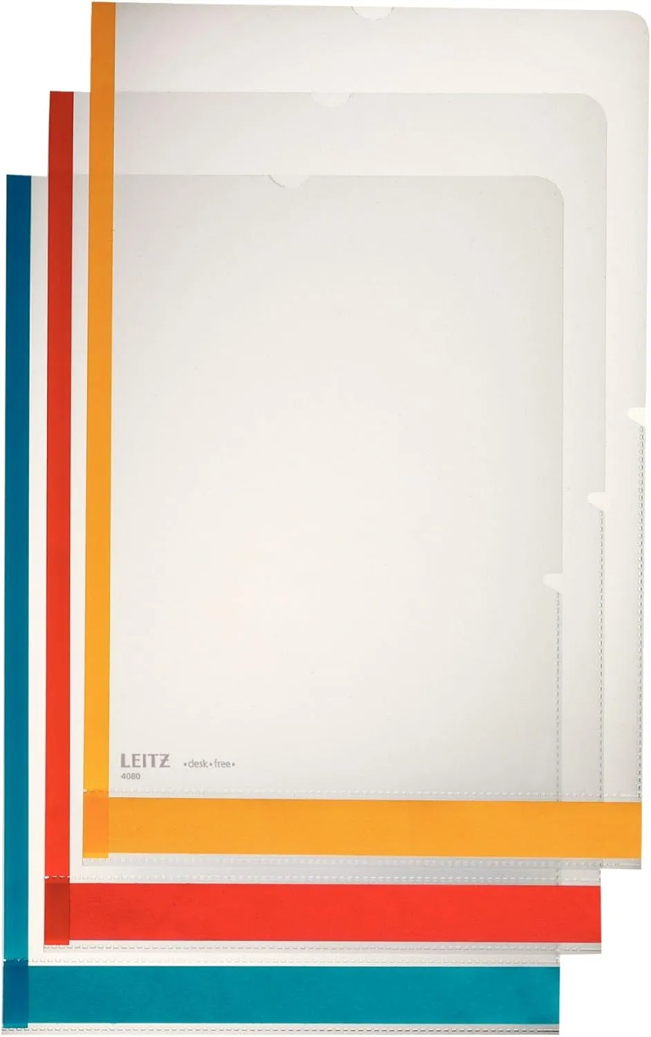 Leitz Desk Free Folders A4 (Clear) Pack of 6