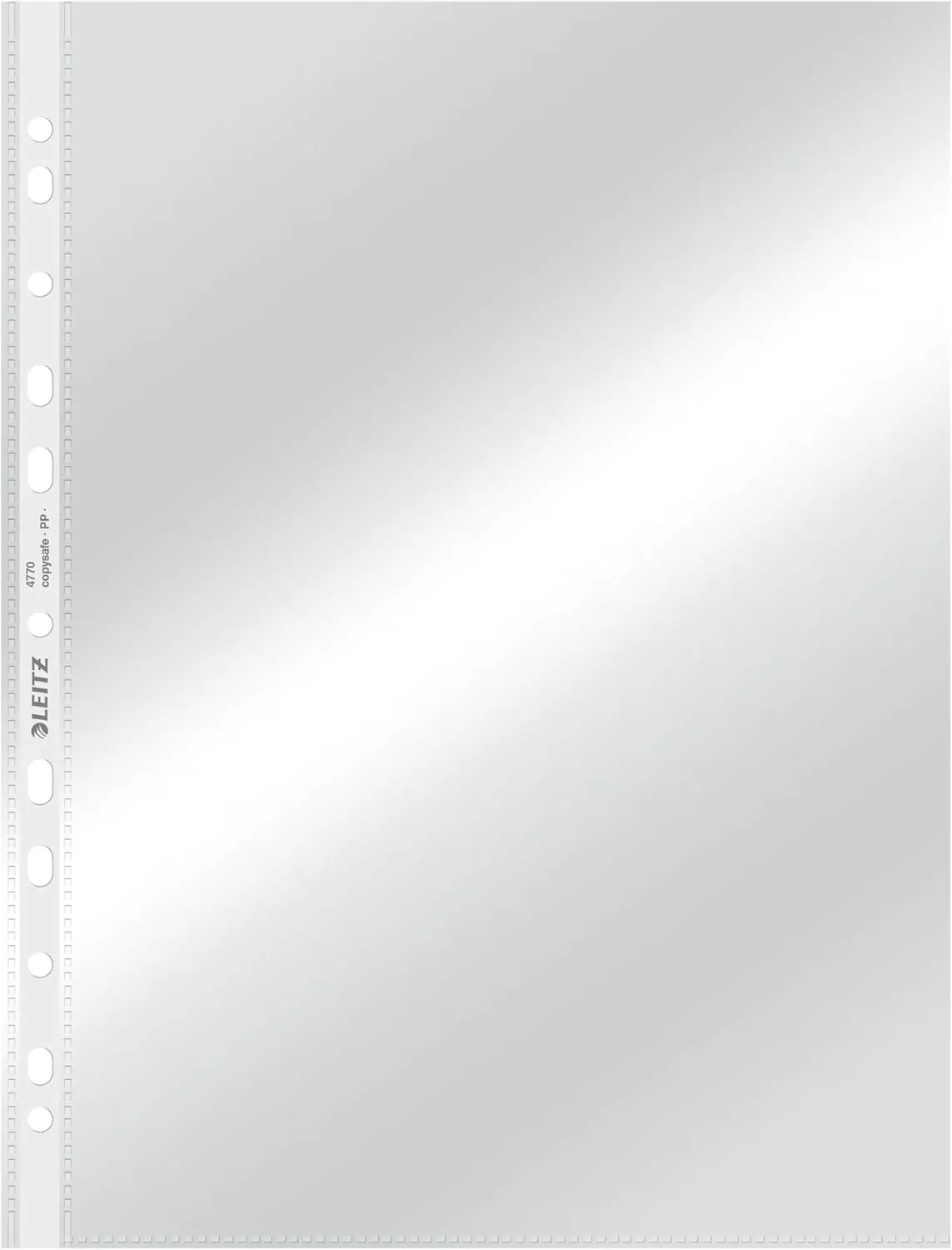 Leitz High Quality Document Pocket, Pack of 100, A4, Clear, 80 Micron PP Material, 47700002