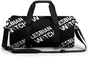 Lesbian Witch Gym Bag for Men Women Duffle Bags Travel Tote