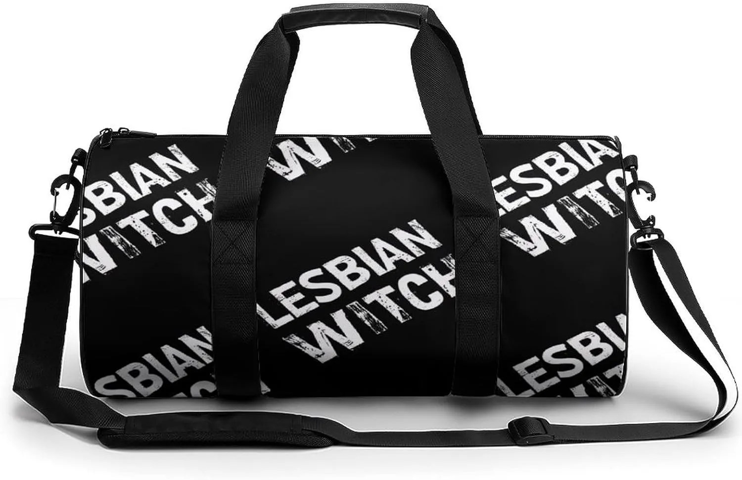 Lesbian Witch Gym Bag for Men Women Duffle Bags Travel Tote