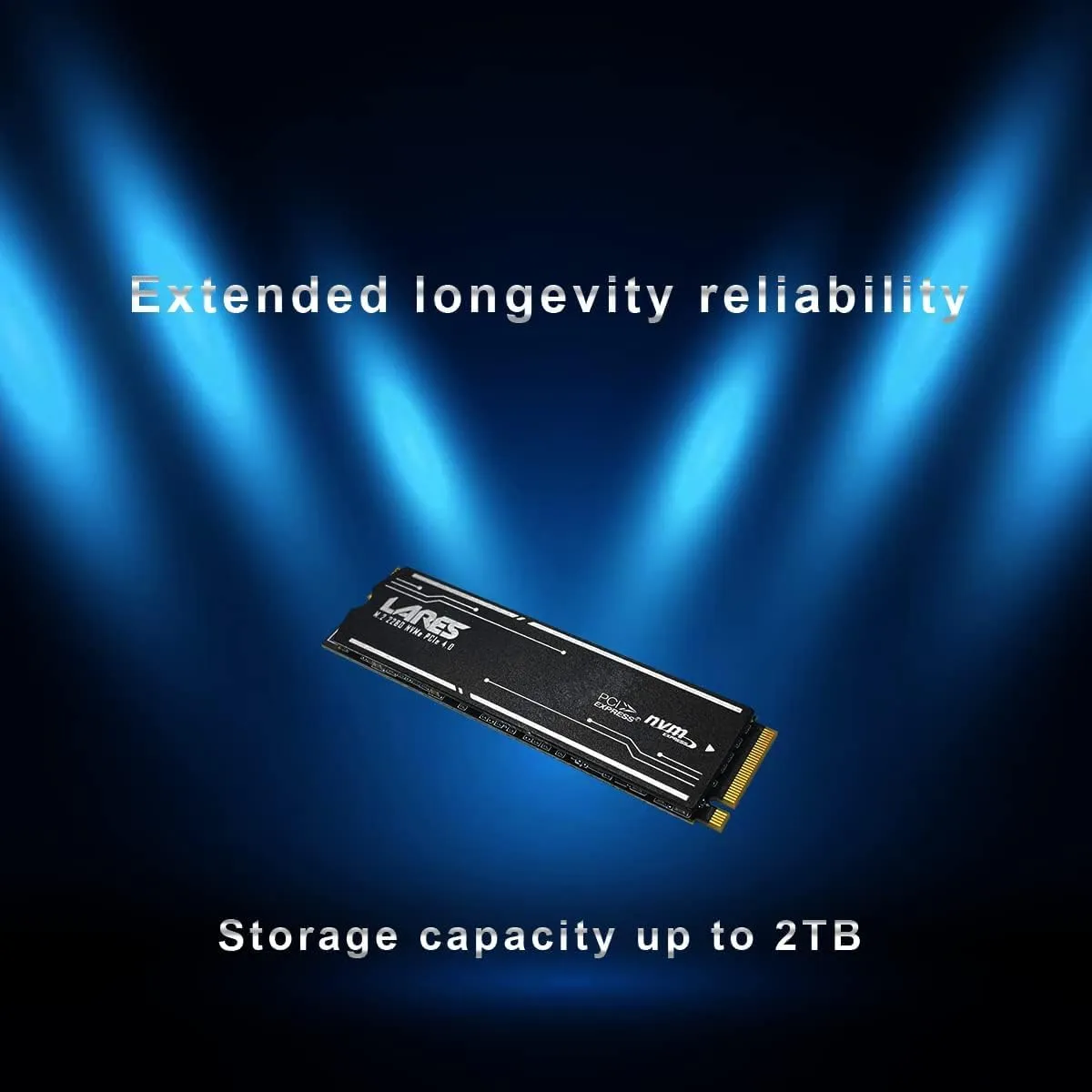 LEVEN JPS800 4TB PCIe Gen4 Speed up to 5,000MB/s 3D NAND NVMe M.2 SSD with Thermal Pad and Heat Sink