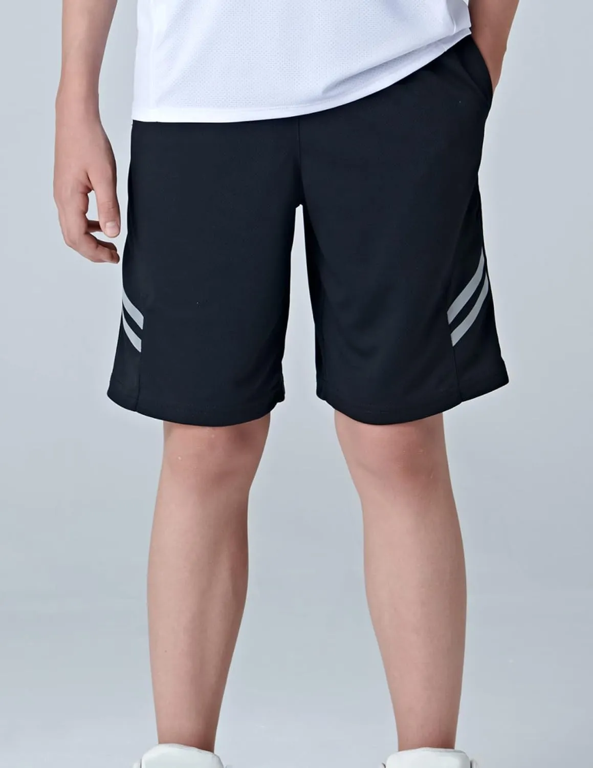 Liberty Imports 5 Pack Big Boys Youth Athletic Mesh Basketball Shorts with Pockets Quick Dry Activewear