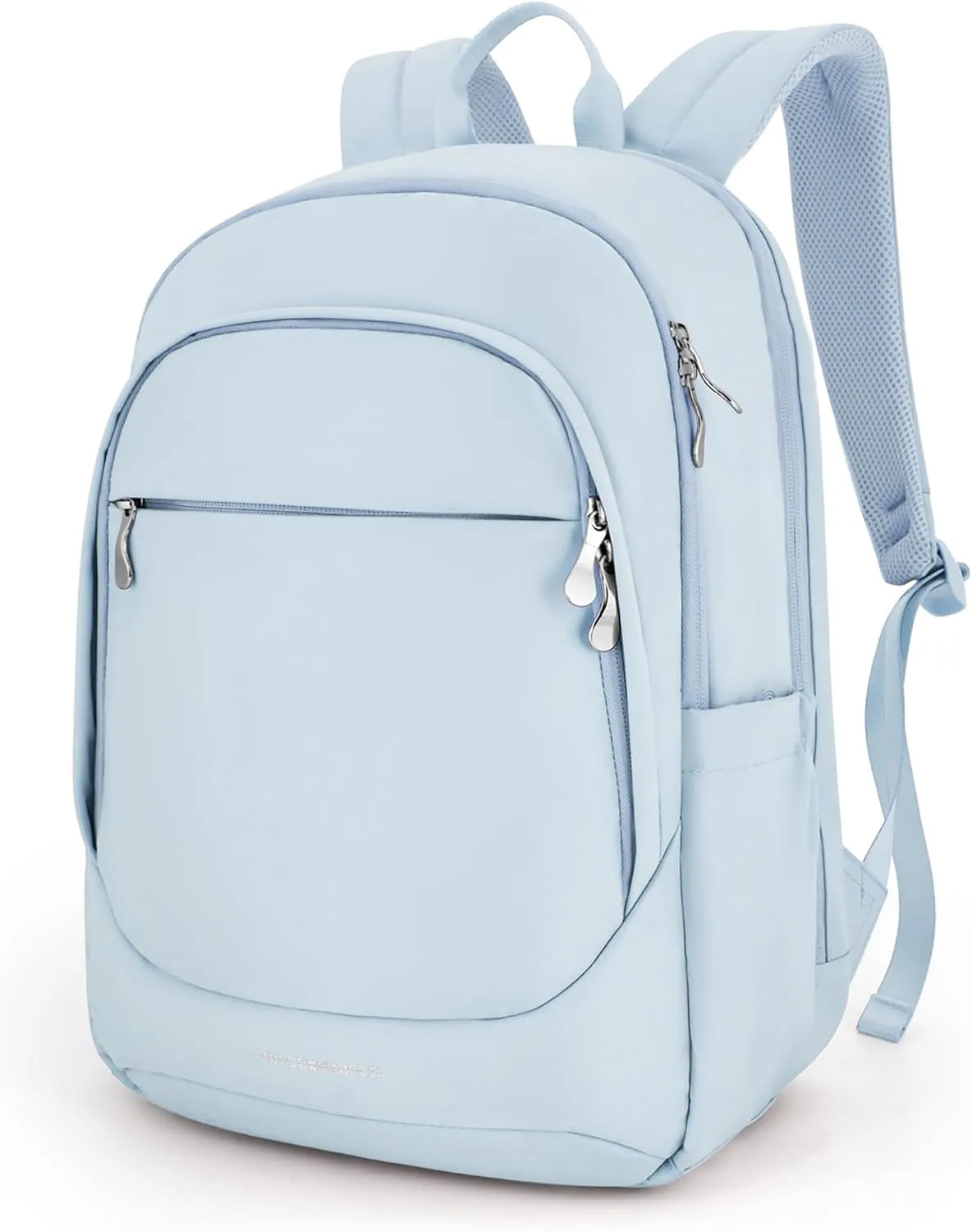 LIGHT FLIGHT Travel Laptop Backpack Women, 15.6 Inch Laptop Backpack with USB Charging Hole, Water Resistant College Bookbag, Black Computer Backpacks for Work,Light Blue