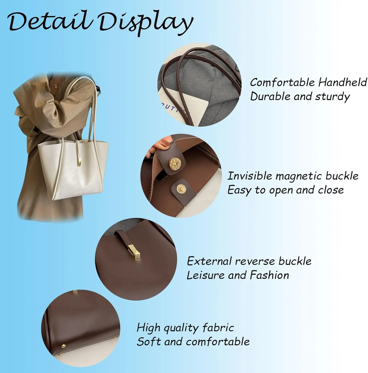 Lightweight Tote Bag for Women with smaller Tote Bag 15.6 Inch Professional Leather work bag,Vintage Fashion Bag