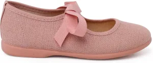 Linen Mary Janes with Faille Bow Fastening