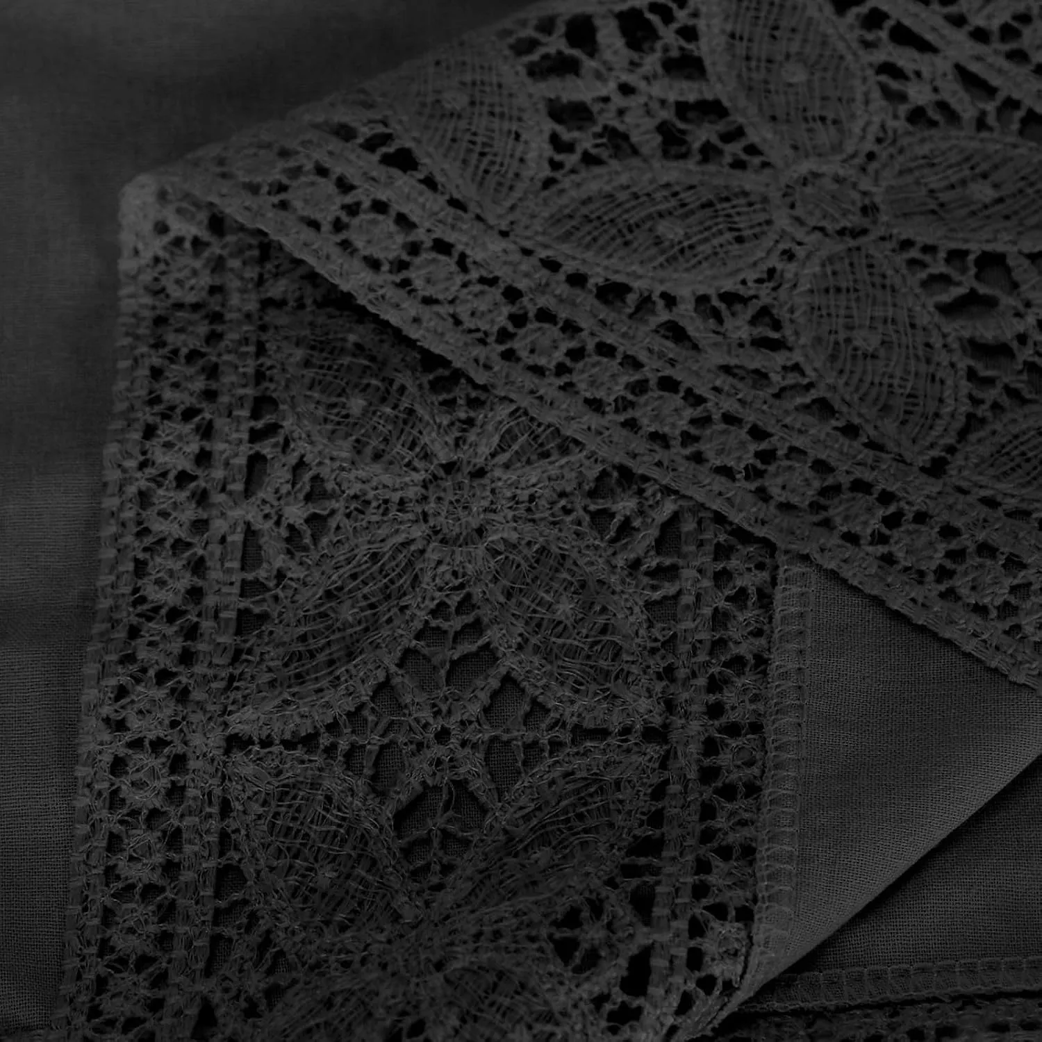 Linen Shirts for Women Lace Patchwork 3/4 Length Sleeve Womens Tops Mock Neck Dressy Casual Loose Fit Cotton Blouse