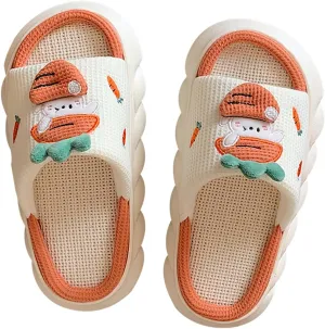 Linen Slippers - Lightweight, Safe and Non-Slip, Breathable, and Fashionable with Soft and Thick Soles for a Comfortable Walk - No Odor