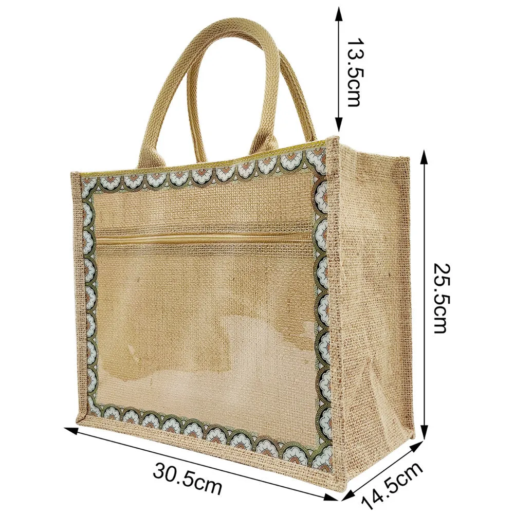 Linen Tote Bags Waterproof Daily Utility Bag(Interchangeable decorative canvas)